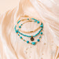 Luminous Glow - The Turquoise and Pearl Anklets of Love
