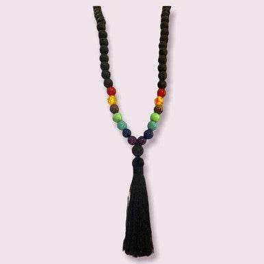 Mala Necklace: Chakra + Lava