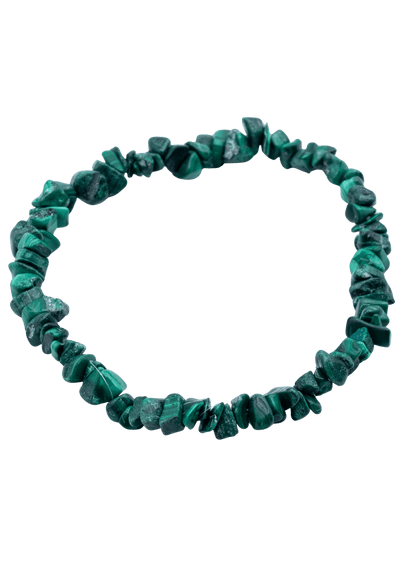 Malachite Chip Stretch Bracelet