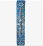 Mediterranean Blue Wooden Incense Ash Catcher 11 Inch