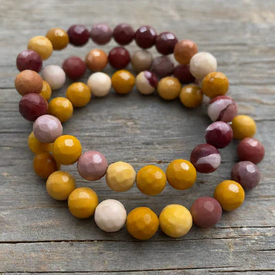 Faceted Gemstone Bracelet - 8mm