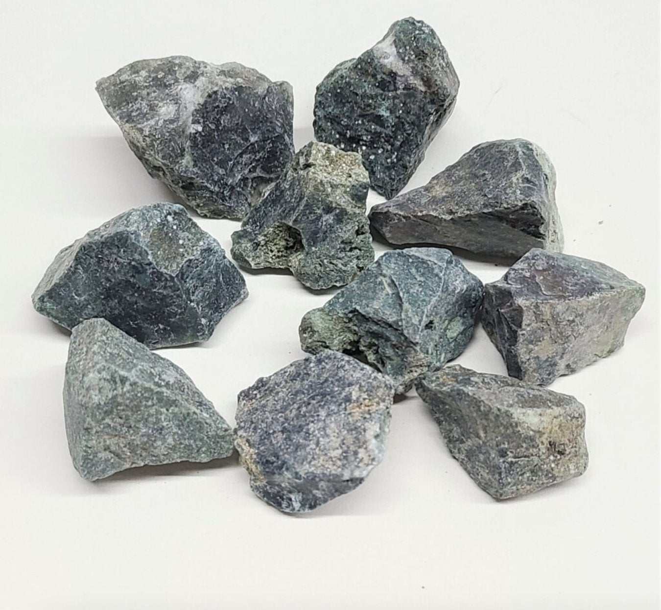 Natural Moss Agate Rough Crystal for Growth and Abundance