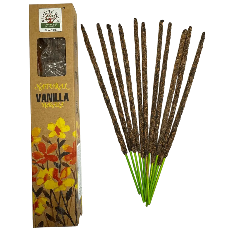 Natural Vanilla Masala Incense Sticks From Namaste India