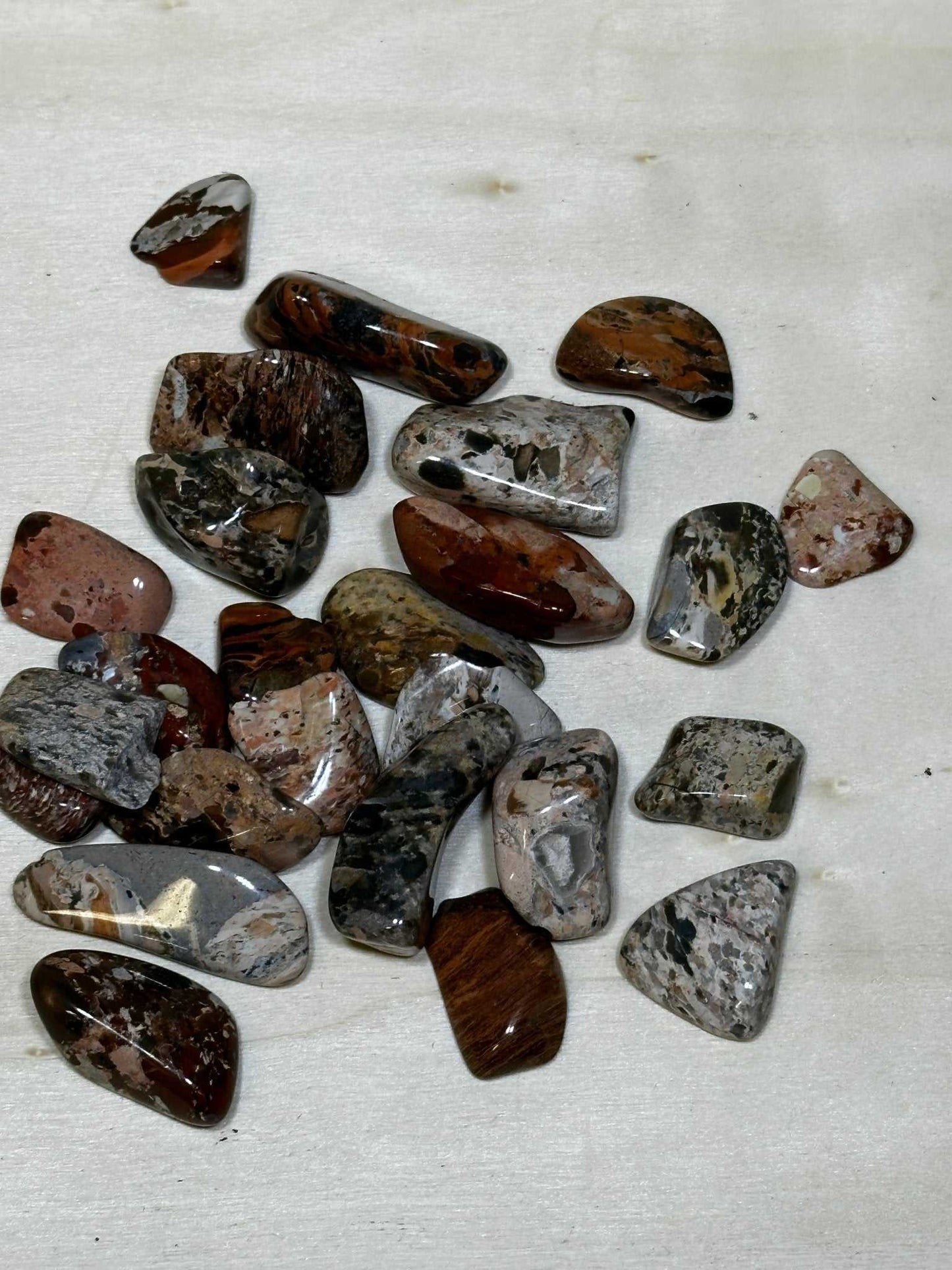 Brecciated Jasper Tumbled Stone