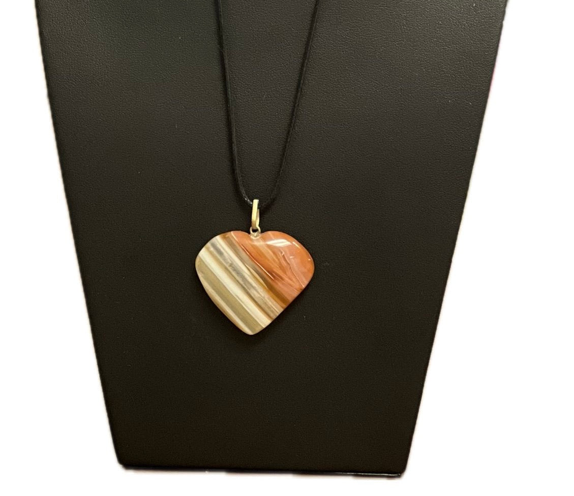 Assorted Onyx Heart Necklace