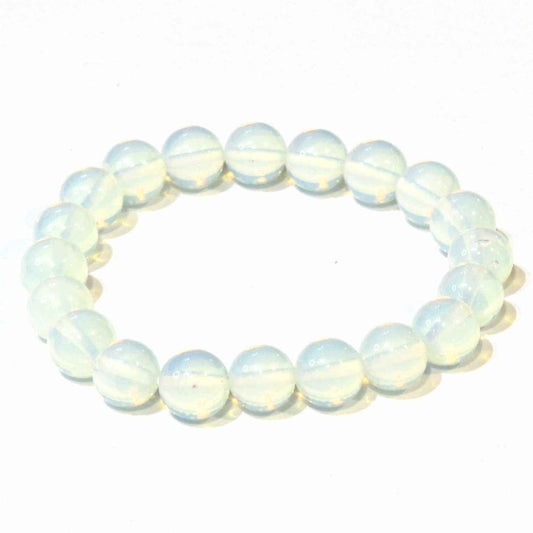 Opalite Round Bead Bracelet - Persistent Strength