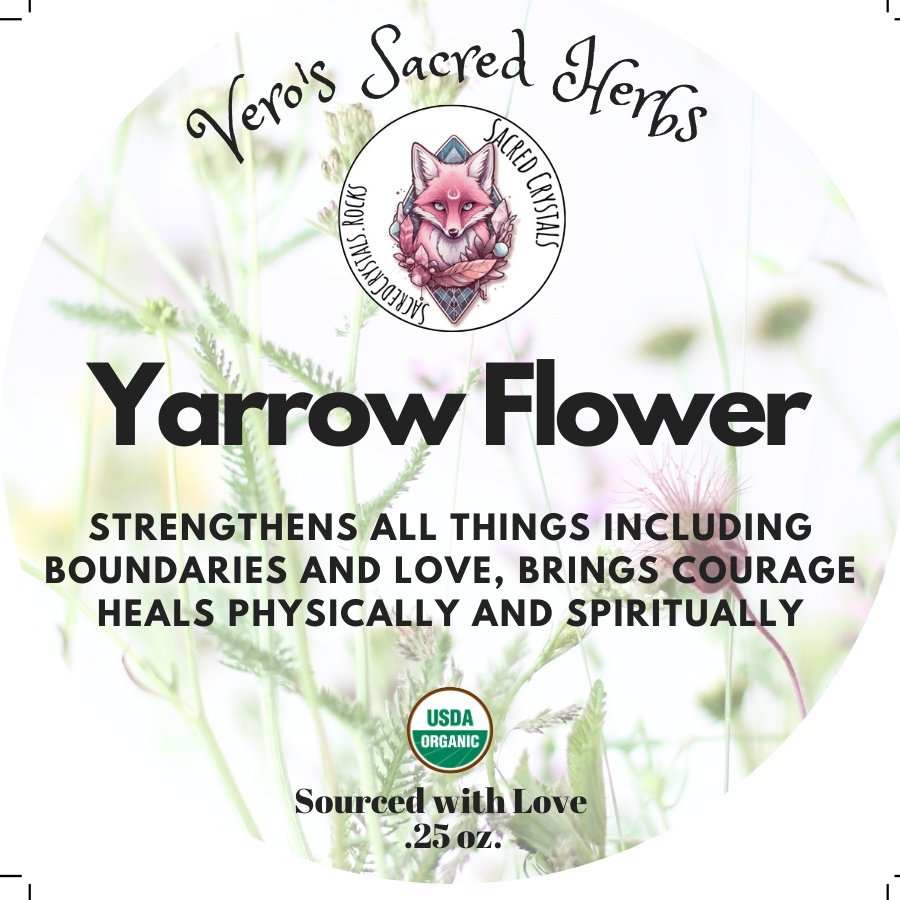 Organic Yarrow Flower Herb For Rituals And Healing