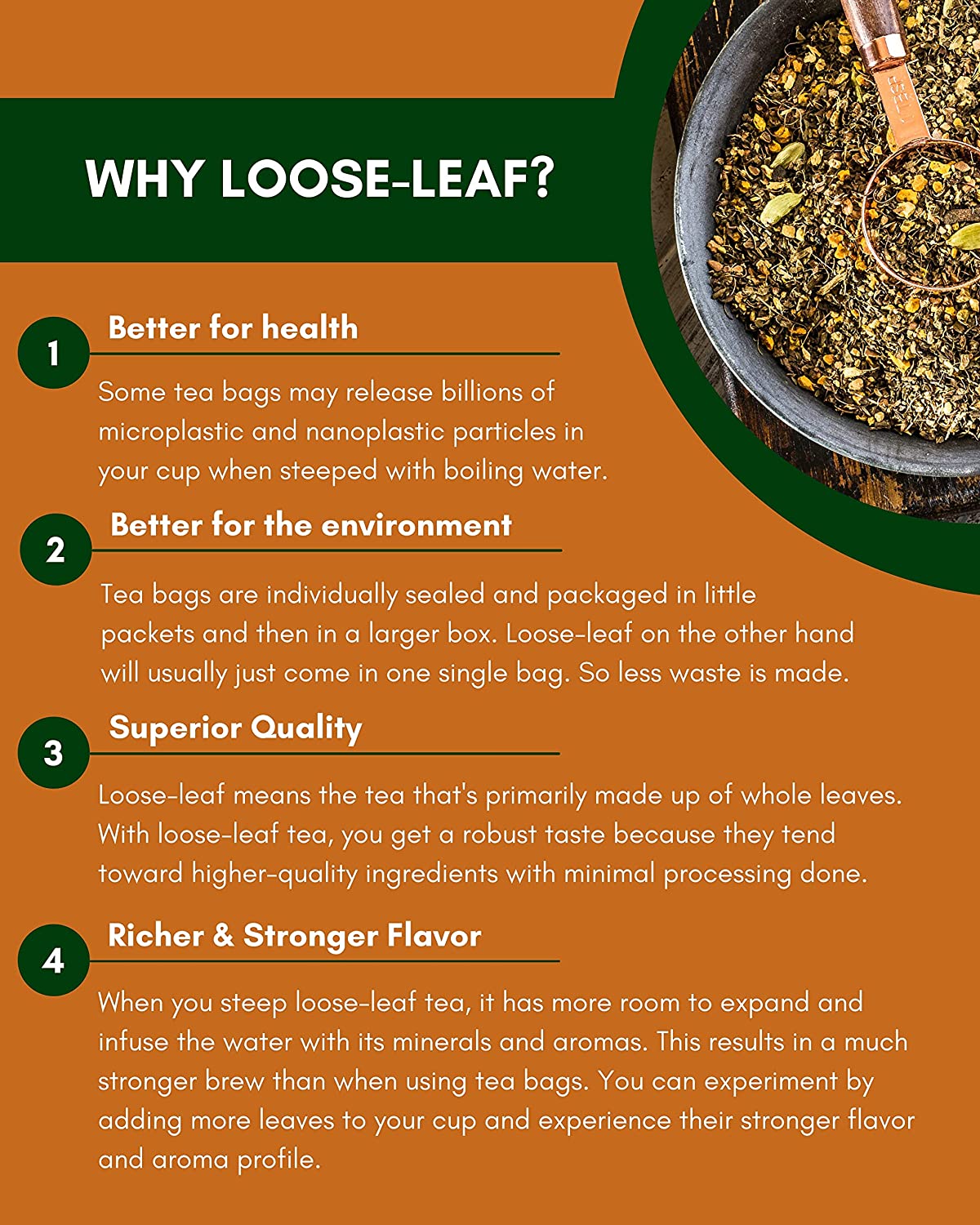 Organic Turmeric Ginger Tulsi Chai Loose Tea Blend