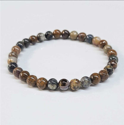 Pietersite Round Bead Bracelet - Strong Leadership