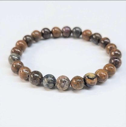 Pietersite Round Bead Bracelet - Strong Leadership