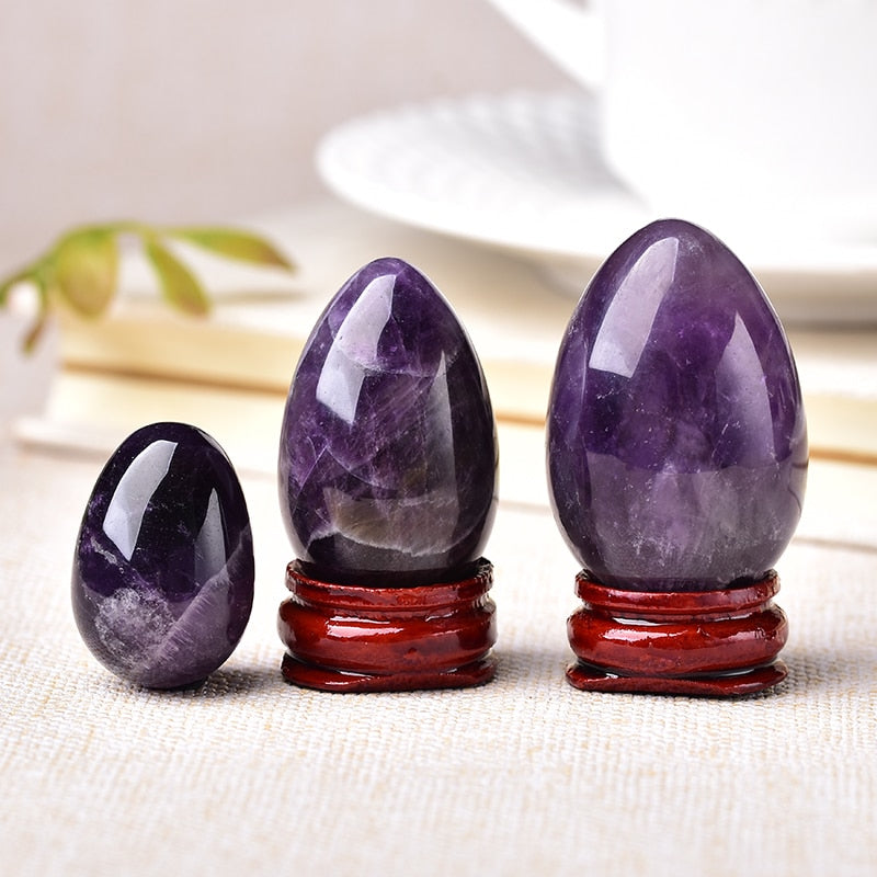Premium Healing Crystal Yoni Eggs with Amethyst and More