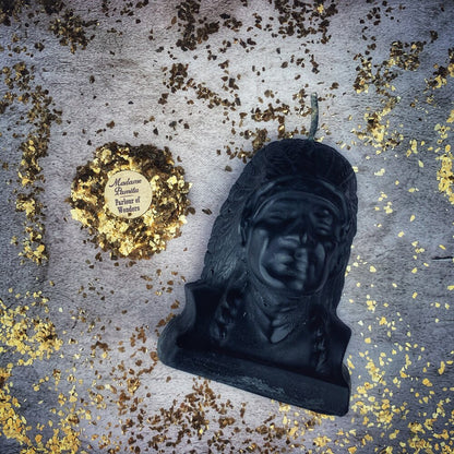 Beeswax Black Hawk Justice Spell Candle