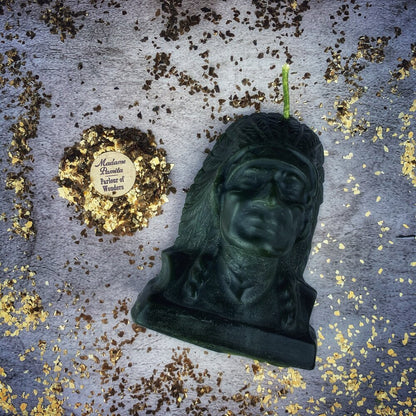 Beeswax Black Hawk Justice Spell Candle
