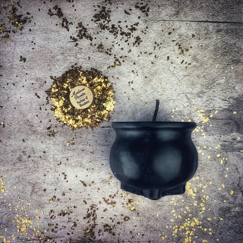 Beeswax Cauldron of Magick Spell Candle