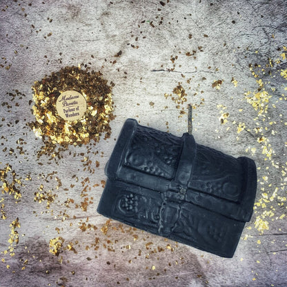 Beeswax Treasure Chest Spell Candle