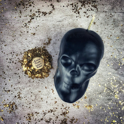 Beeswax Skull Spell Candle - Large