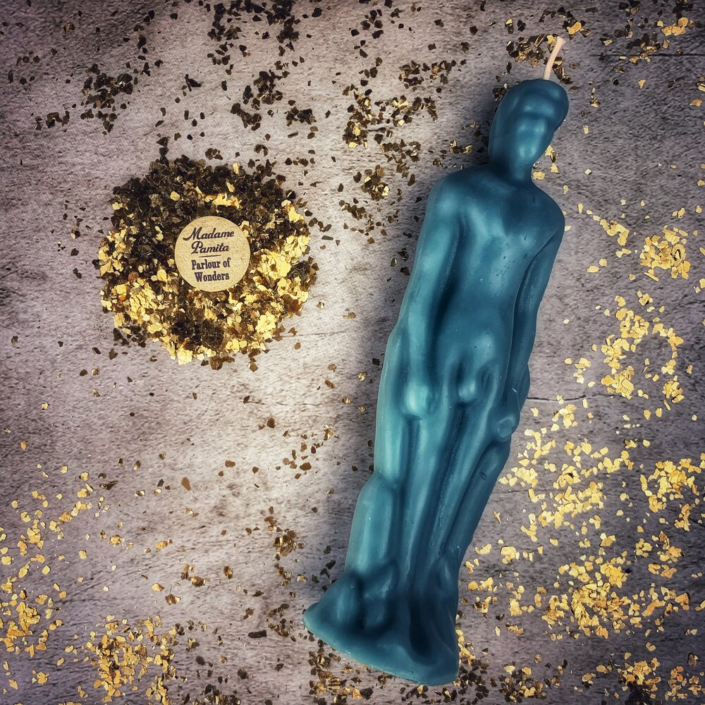 Beeswax Male Figural Spell Candle