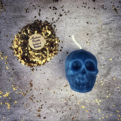 Beeswax Skull Spell Candle - Small
