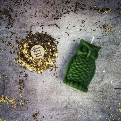 Beeswax Wise Owl Spell Candle