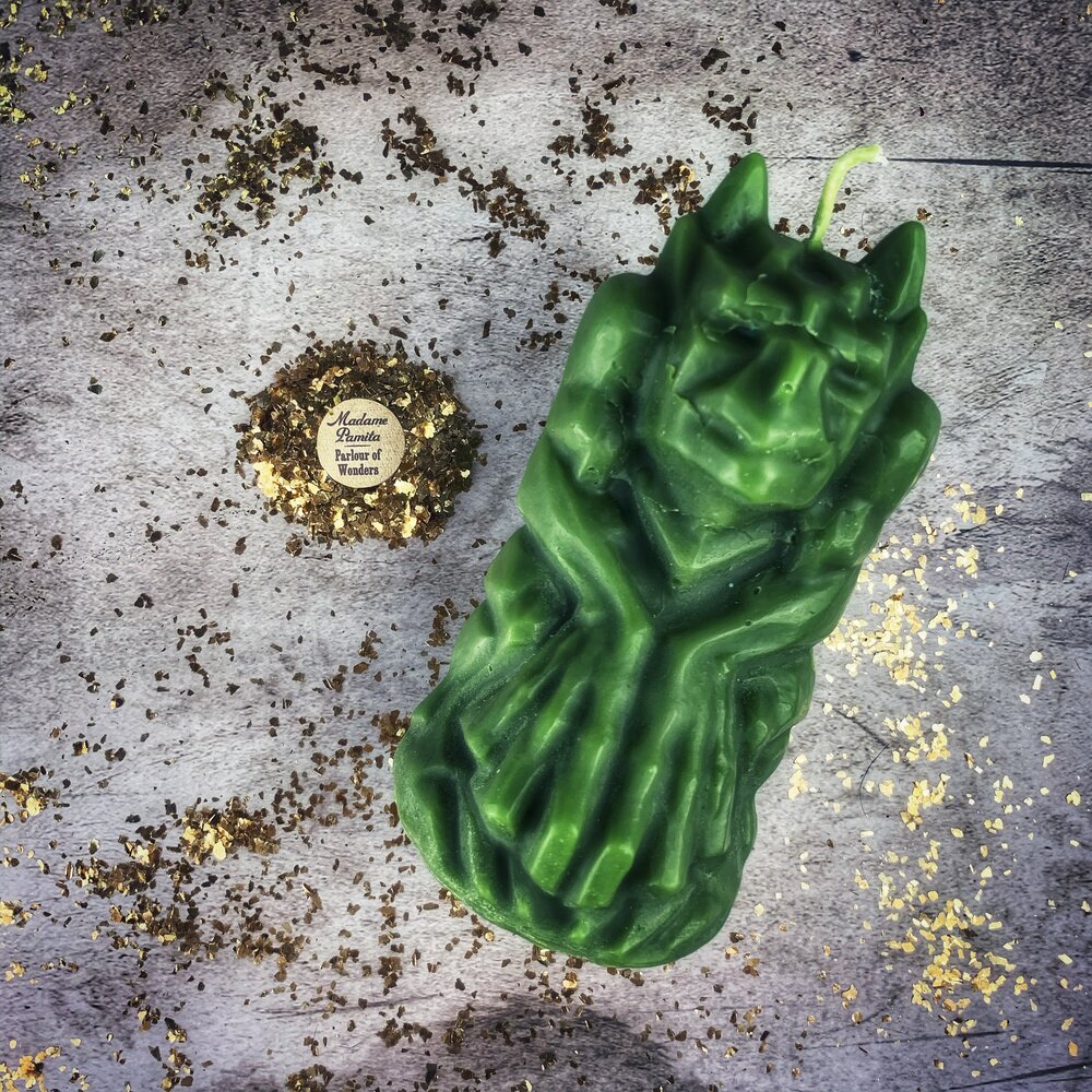 Beeswax Gargoyle Protector Spell Candle