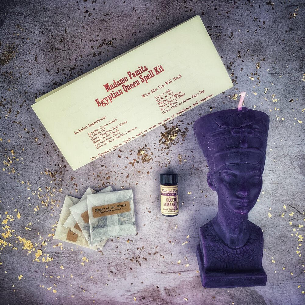 Egyptian Queen Candle Spell Kit - Power, Beauty & Magnetism Magic
