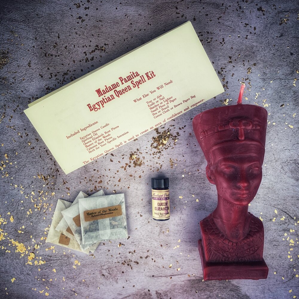 Egyptian Queen Candle Spell Kit - Power, Beauty & Magnetism Magic