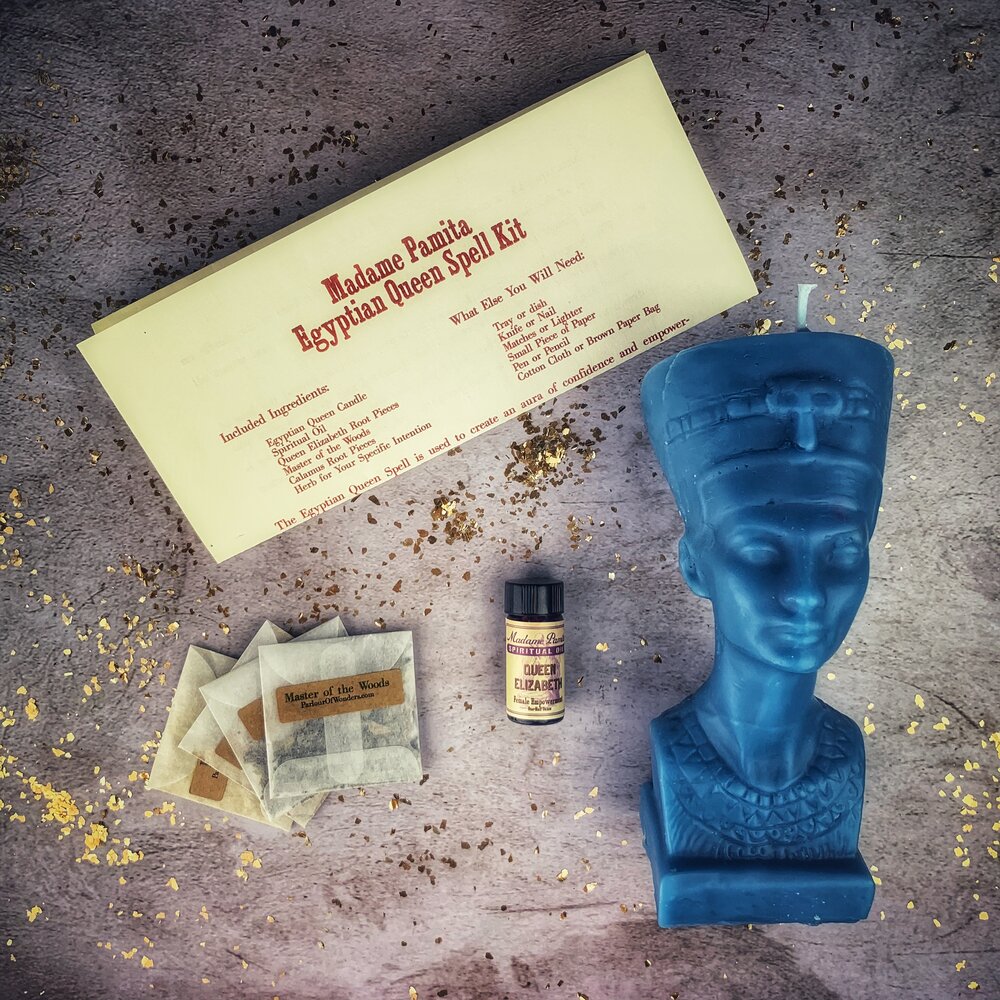 Egyptian Queen Candle Spell Kit - Power, Beauty & Magnetism Magic