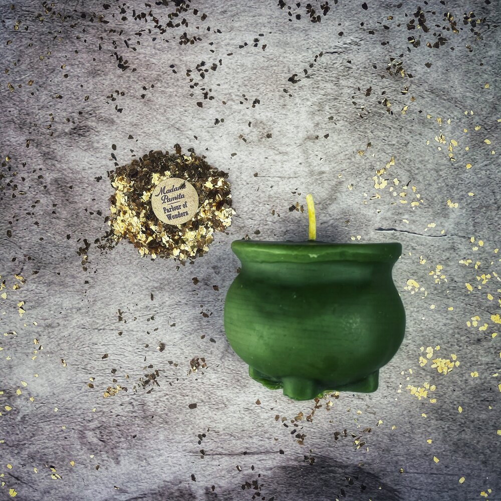 Beeswax Cauldron of Magick Spell Candle