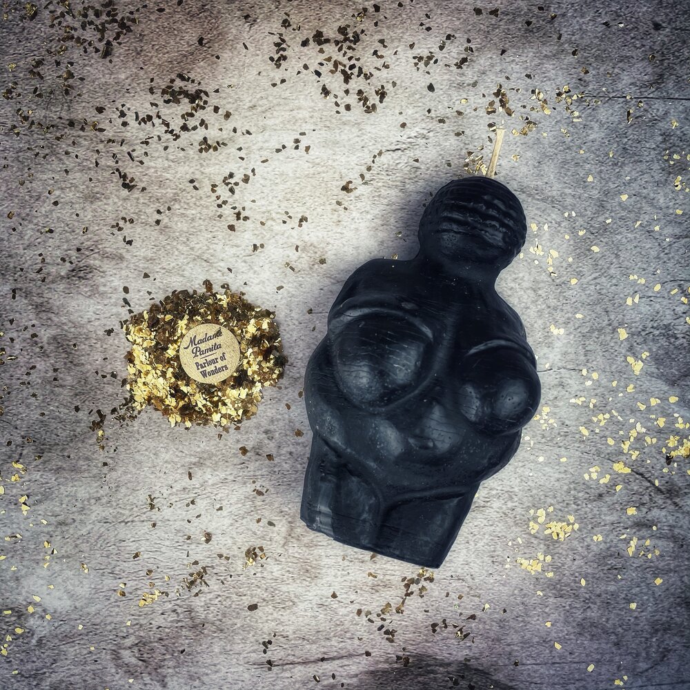 Beeswax Goddess of Willendorf Spell Candle