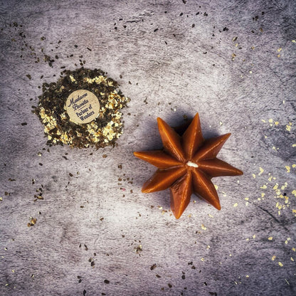 Beeswax Mystic Star Spell Candle