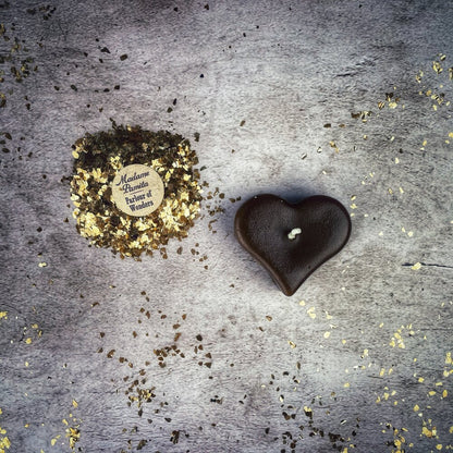 Beeswax Mini Heart Spell Candle