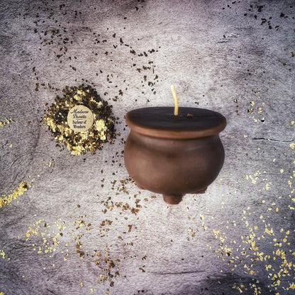 Beeswax Cauldron of Magick Spell Candle
