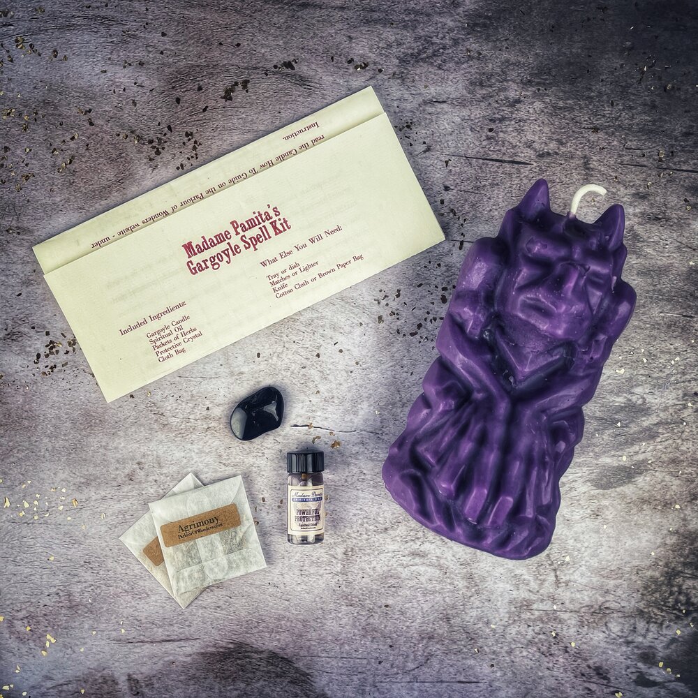 Gargoyle Protection Candle Spell Kit