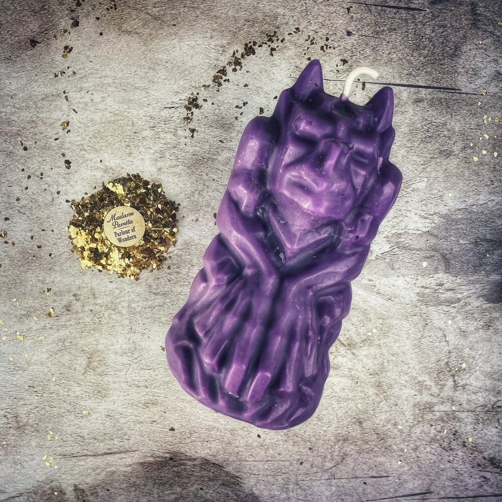 Beeswax Gargoyle Protector Spell Candle