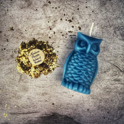 Beeswax Wise Owl Spell Candle