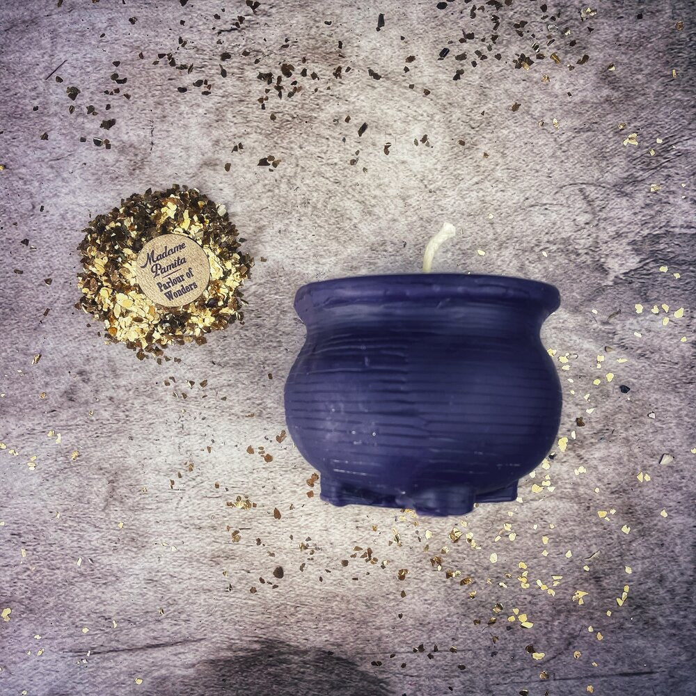 Beeswax Cauldron of Magick Spell Candle