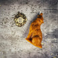 Beeswax Howling Wolf Spell Candle - Courage & Authentic Voice Magic