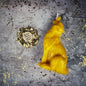 Beeswax Howling Wolf Spell Candle - Courage & Authentic Voice Magic