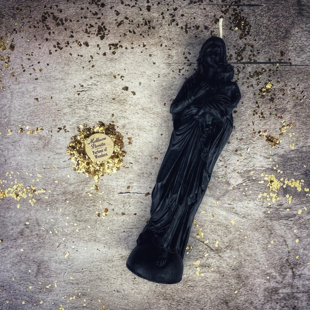 Beeswax Mother Mary Spell Candle