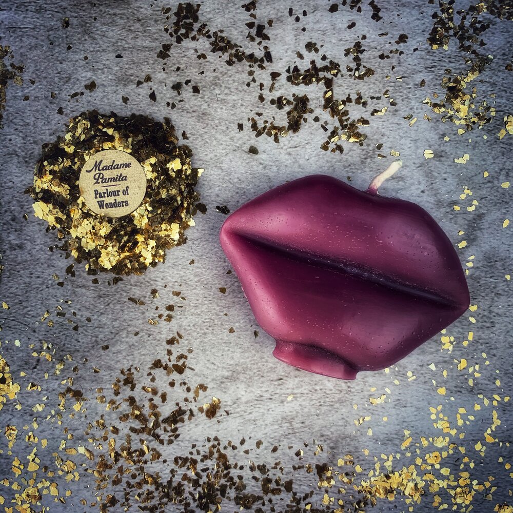 Beeswax Talk to Me Lips Spell Candle