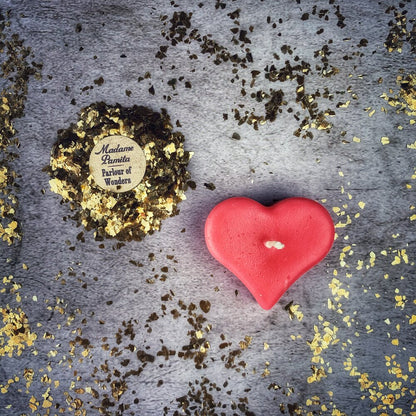 Beeswax Mini Heart Spell Candle
