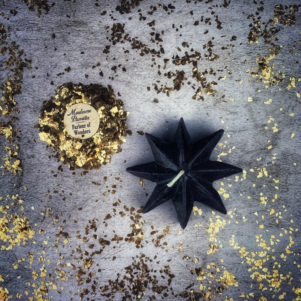 Beeswax Mystic Star Spell Candle