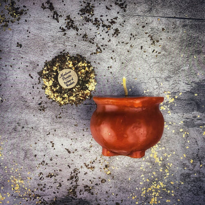 Beeswax Cauldron of Magick Spell Candle