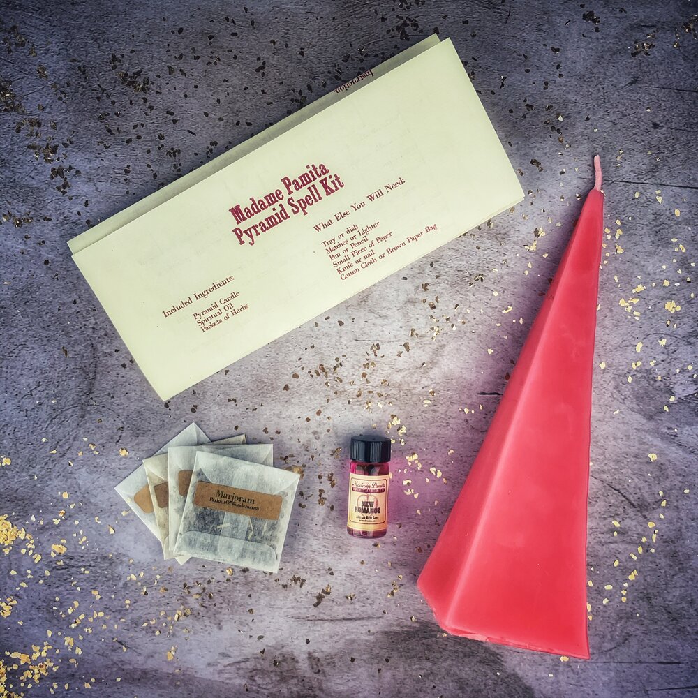 Pyramid of Power Candle Spell Kit - Long-Lasting Success & Stability
