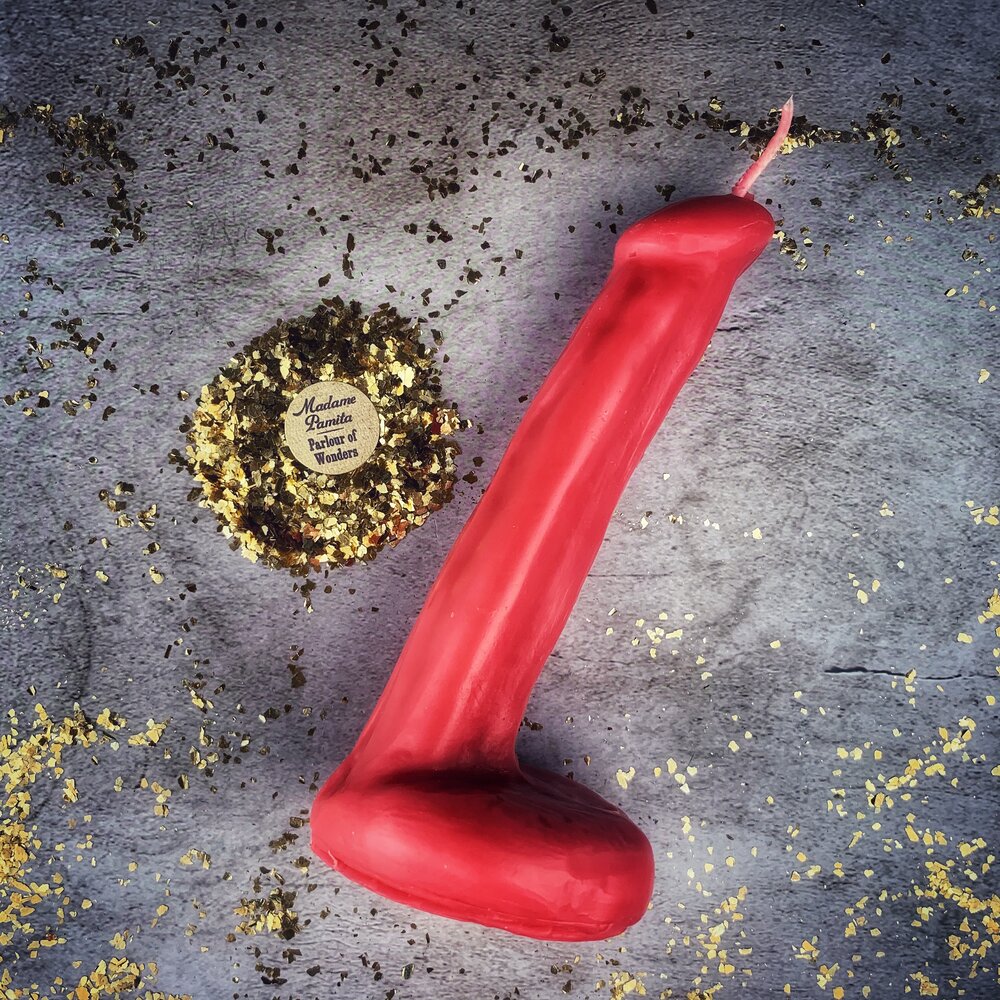 Beeswax Phallus Spell Candle