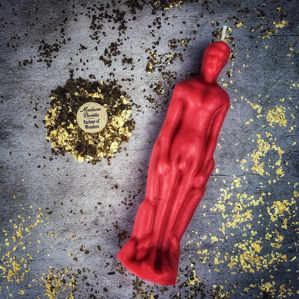 Beeswax Male Figural Spell Candle