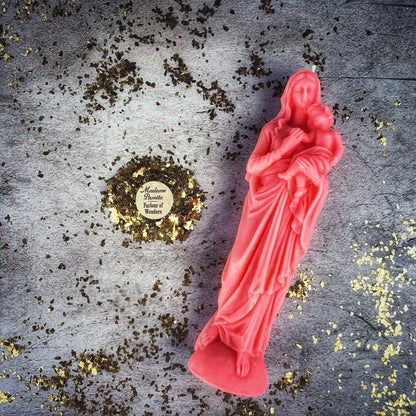 Beeswax Mother Mary Spell Candle