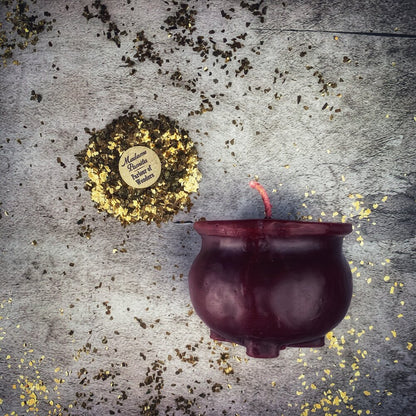 Beeswax Cauldron of Magick Spell Candle