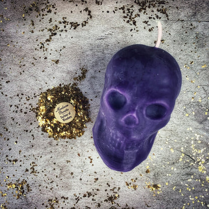 Beeswax Skull Spell Candle - Large