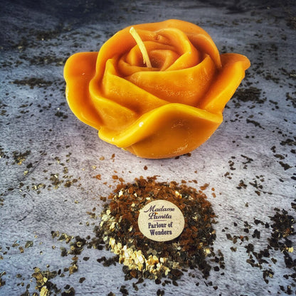 Beeswax Rose Romance Spell Candle